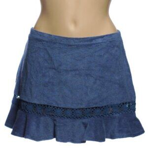 Anne Cole Blue Terry Coverup Skirt - XL - NEW